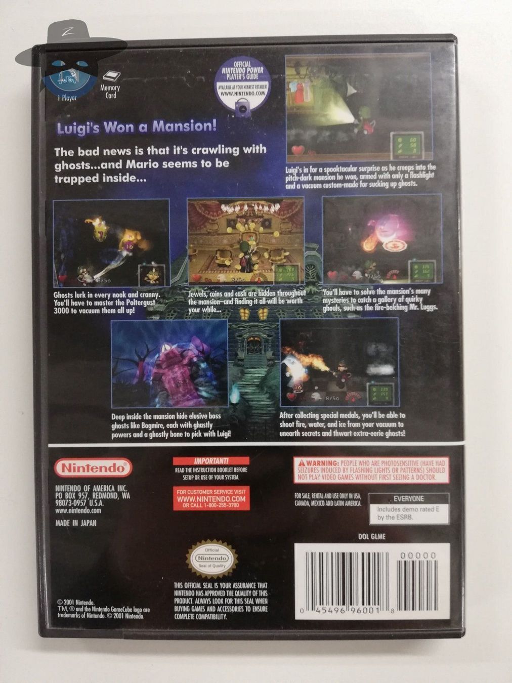 Nintendo Giochi: Luigi's Mansion         / USA / Gamecube – Usato da St. Gallen venduto da zorro_dc 1
