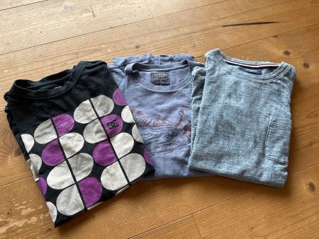 3 T-Shirts im Set, Gr. M: Abercrombie, DC, G-Star Jack&Jones