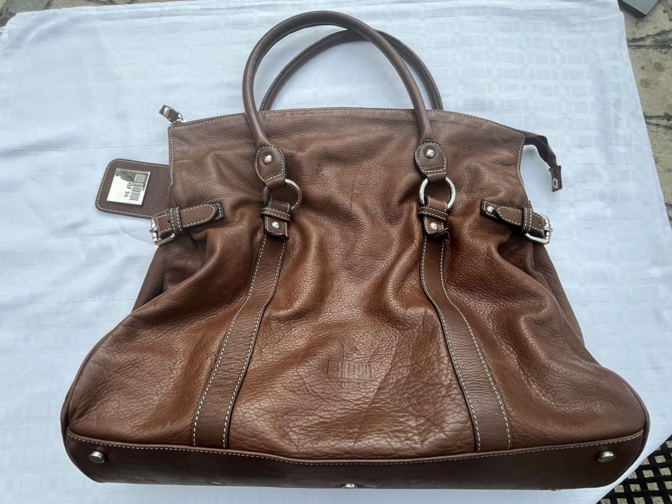 07 14 Taschen für Damen: 0714 Echtleder Handtasche Braun erweiterbar – Gebraucht aus Bözberg von sojana 2