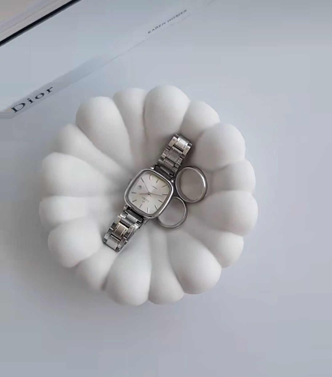 Tutte le decorazioni: Schale Blumenform Weiss Deko oder Schmuckschale neui Handmad – Nuovo e nell'imballaggio originale da Erlinsbach SO venduto da Inspirierend 2