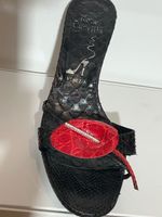 René Caovilla Italian Black Heels, Size 38,