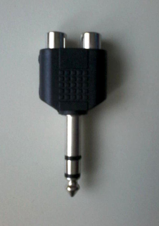 Adattatori: Adapter Klinke 6,3 mm stereo / 2x Cinch – Nuovo (secondo la descrizione) da Basel venduto da SchoenesWetter
