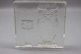 Wunderschöne Eulen Glasdekoration sehr massiv