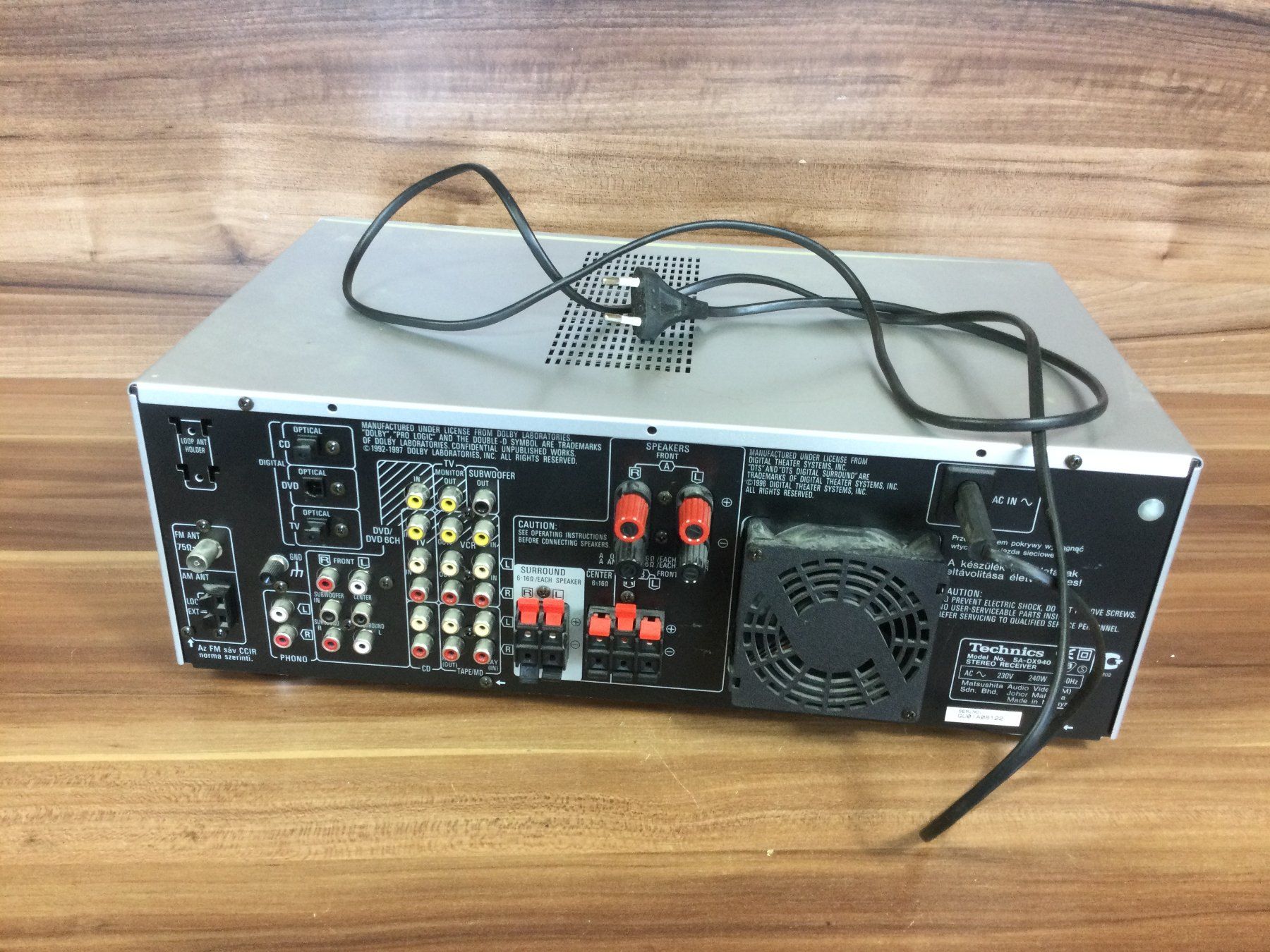 Technics Ricevitori: Gebrauchter Technics AV Receiver SA-DX940 – Usato da Wangen SZ venduto da kuriosum12 6