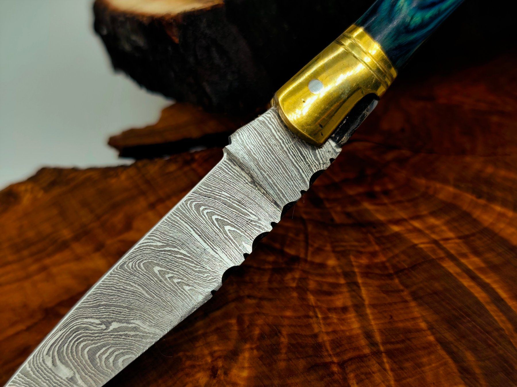 Accessori: Laguiole Damast Messer Klappmesser echtes Damastmesser – Nuovo e nell'imballaggio originale da Arlesheim venduto da Premius_1 4