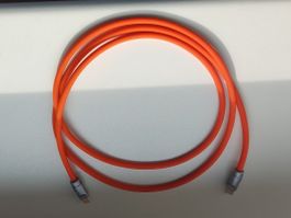 Orange Silicone USB-C Cable