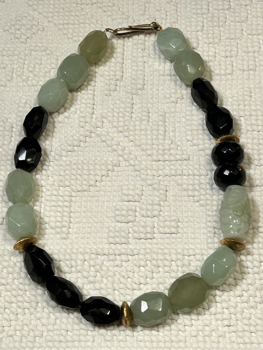 Catenine: Edele Jade/Onyx Kette – Usato da Düdingen venduto da Reconflo 1