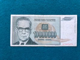 Belgrad 1993 - Jugoslawien - 10000000 Dinara - Ivo Andrić