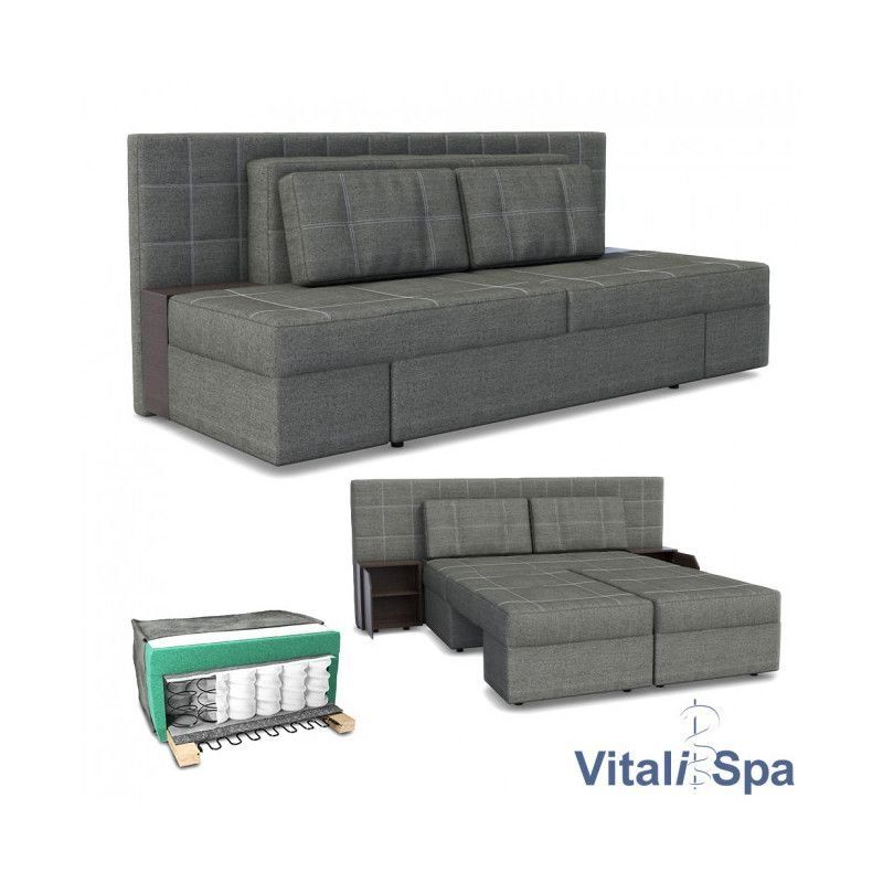 Divani: Sofa Dreisitzer mit Schlaffunktion - Grau/Anthrazit – Nuovo e nell'imballaggio originale da Wallenwil venduto da toesstal-vertrieb 4