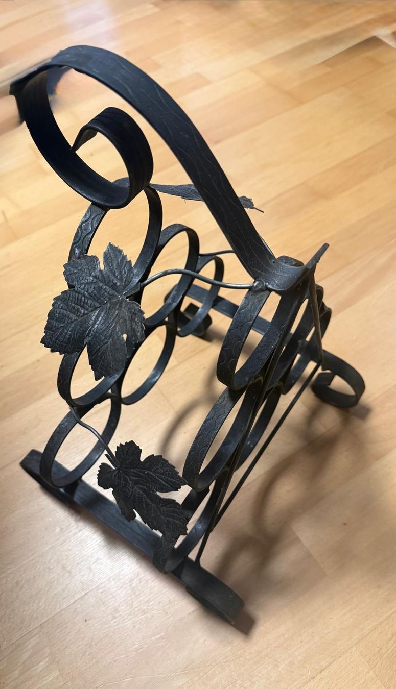 Weingestelle & -ständer: Porte-bouteilles en fer forgé style vintage – Gebraucht aus HENNIEZ von mjm_vp6n 2