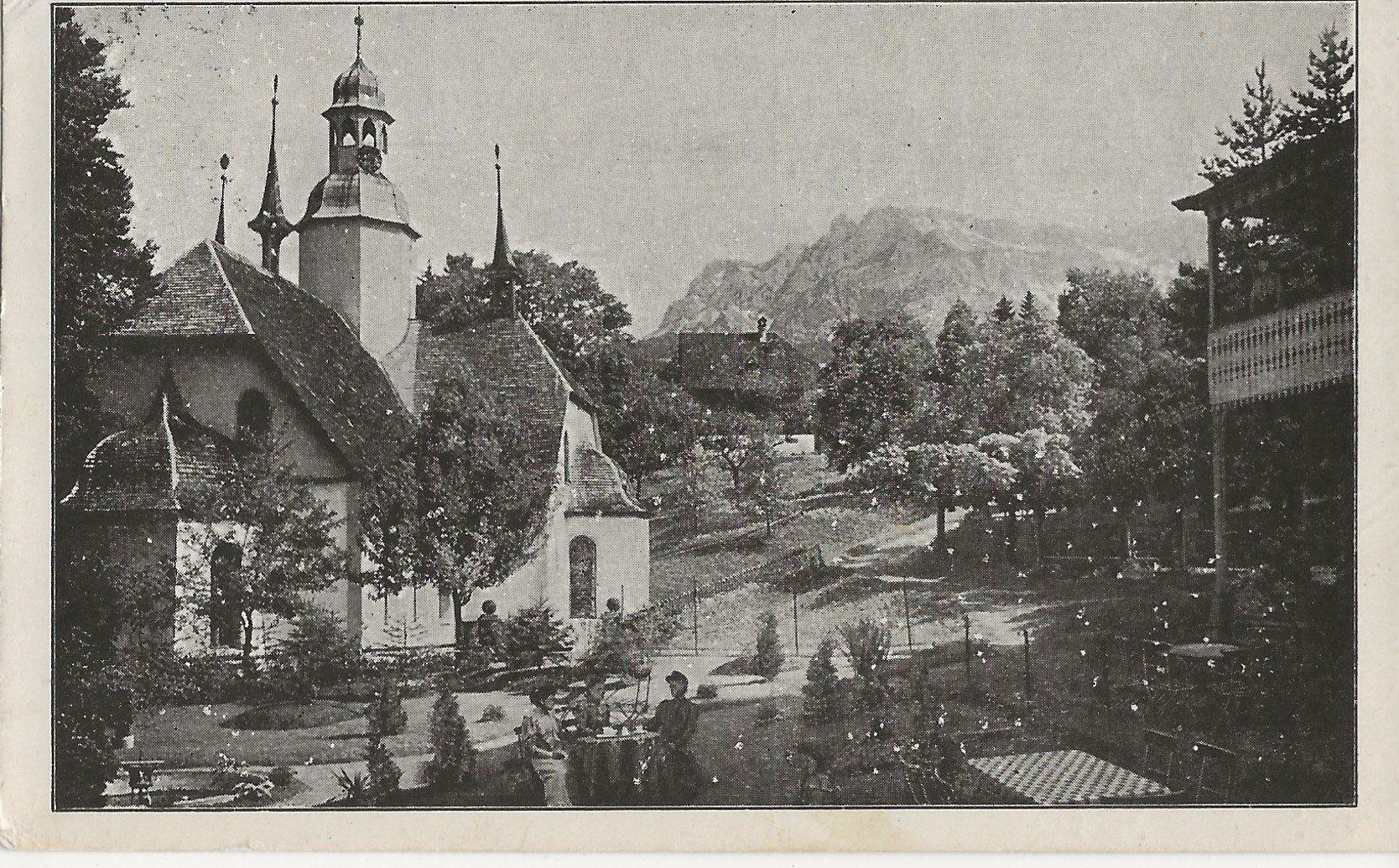 Cartoline postali: Wallfahrtskirche Hergiswald, 1920 – Usato da Frauenfeld venduto da Merk52