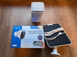 Reolink Home Hub + Argus B350 4K + Solarpanel + 2x 512GB mic