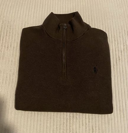 Polo Ralph Lauren Zip-Pullover Gr. L, braun