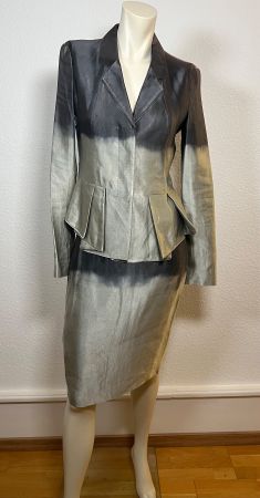 Hugo BOSS Kostüm mit Farbverlauf, Blazer Gr 34 Rock Gr 36
