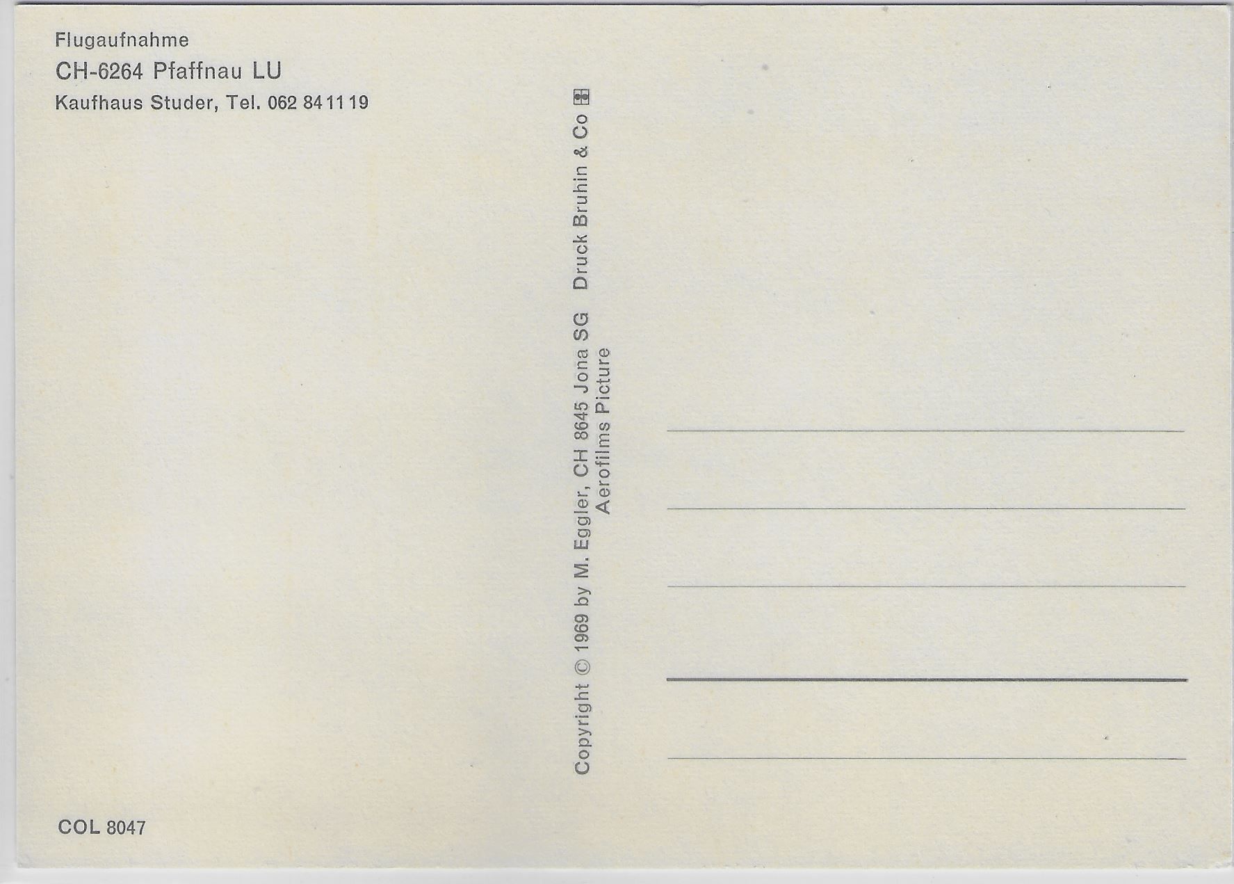 Cartoline postali: Flugaufnahme Pfaffnau LU – Antico da Ettingen venduto da Kartenplanet 1