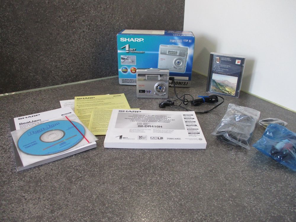 Sharp MD Player/Recorder IM-DR410H, inlk. original Minidisc (Gebraucht ...
