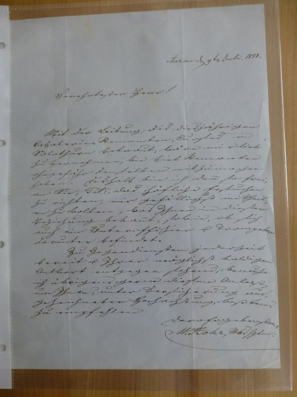 Documenti: Aarau den 9.Juli 1853 – Usato da Bettlach venduto da 1saurer