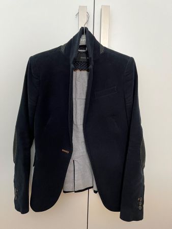 ZARA velvet Blazer | Jacke | Vest suits Royal green