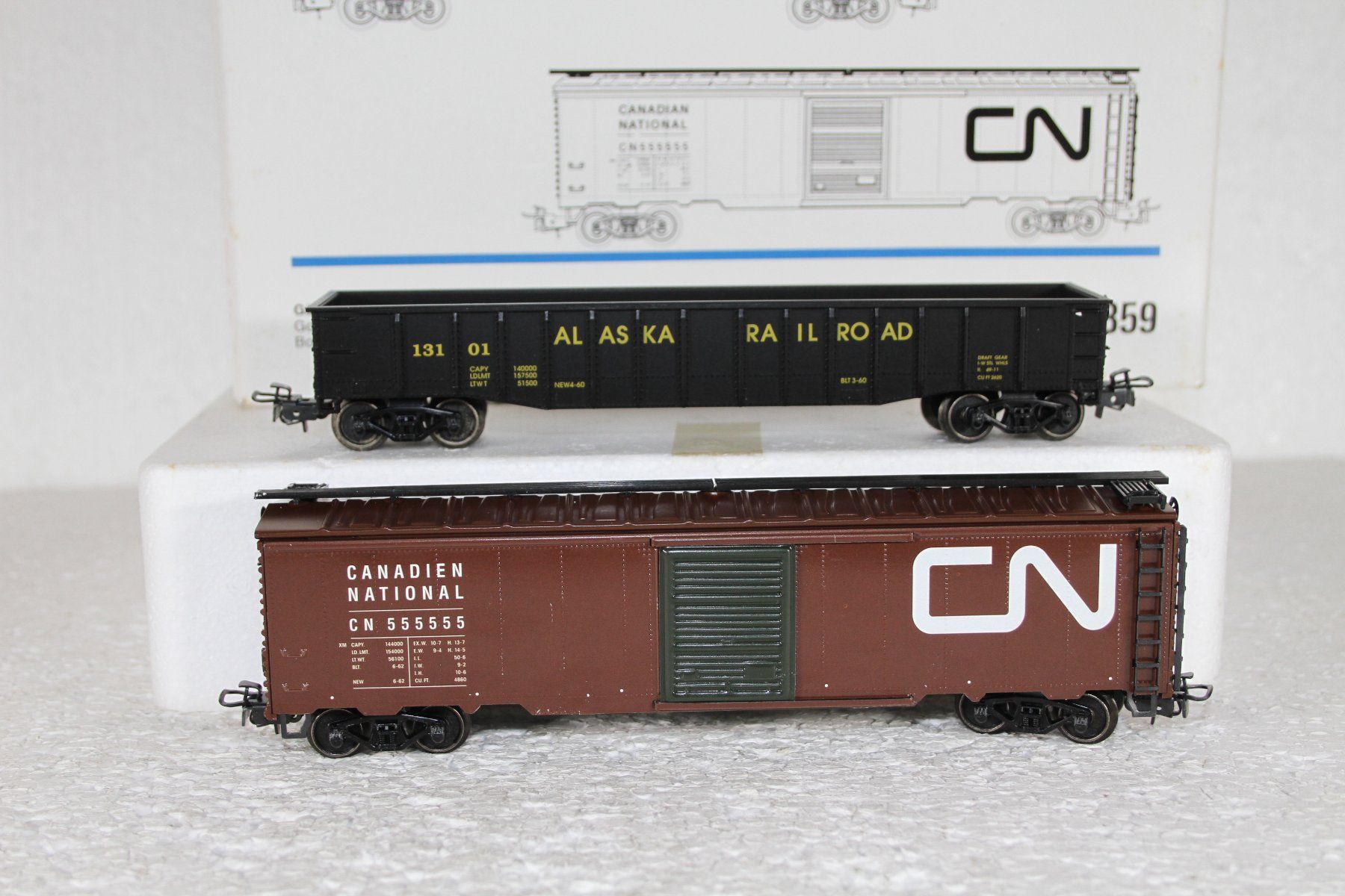 Märklin Modellini di ferrovie: Märklin 4859 USA Alaska Güterwage Set – Usato da Triesen venduto da cor_62ts 3