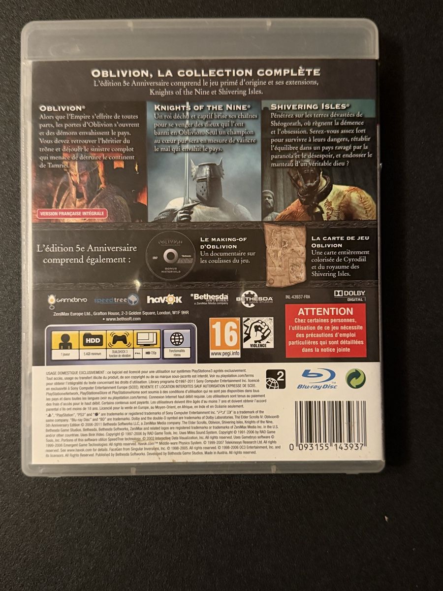 Sony Giochi: The Elder Scrolls IV: Oblivion - Édition 5e Anniversaire – Usato da SION venduto da MARCO-P-SION 1