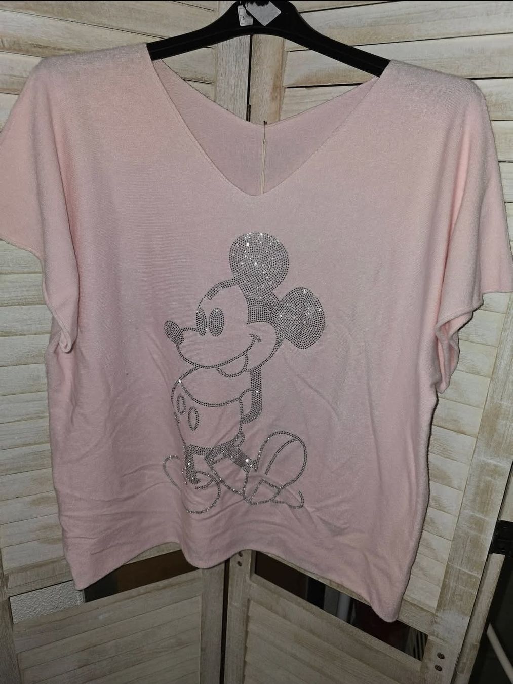 T-shirt: Feinstrick Mickey Mouse Glitzer – Nuovo e nell'imballaggio originale da Aadorf venduto da Blutengel1980 1
