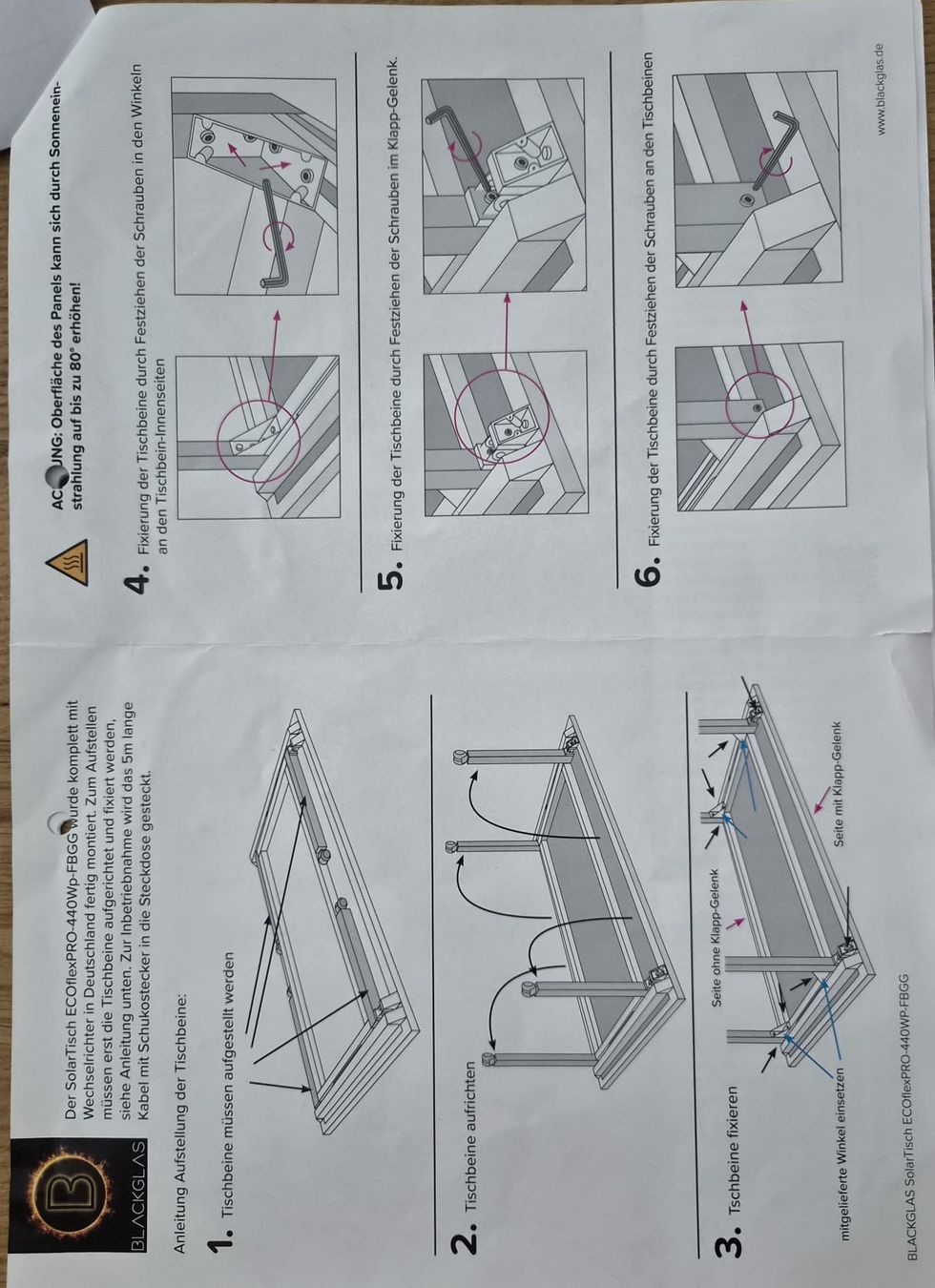 Tavoli: Solar Tisch – Usato da Villmergen venduto da zim_dj7m 5