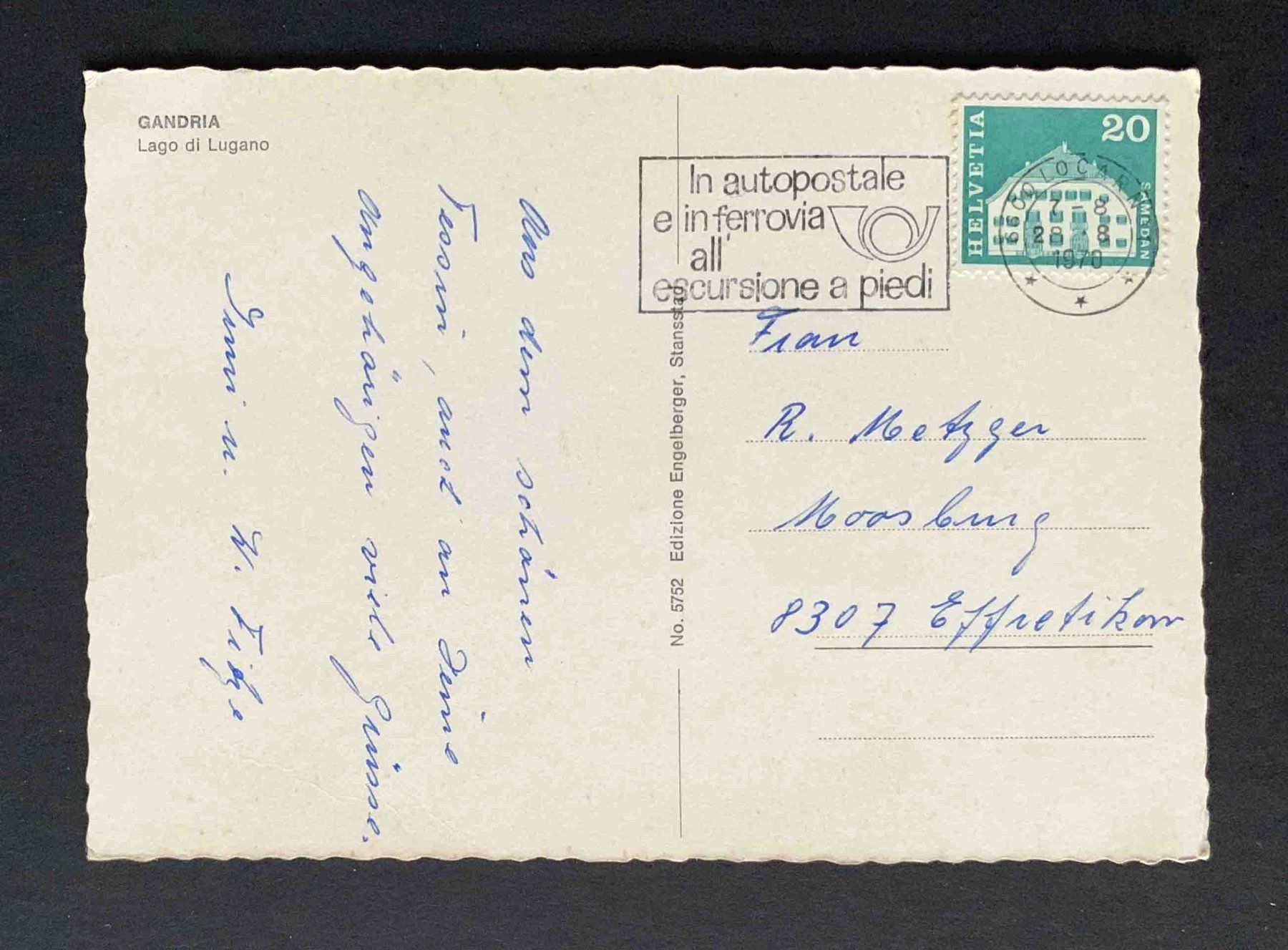 Cartoline postali: AK Gandria Lago di lugano – Usato da Goldau venduto da artelier1 1