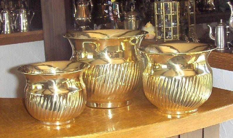 Vasi per fiori: Cache-pot. 3er Set anlaufgeschützt – Usato da Eschenbach venduto da Alicekunst 1