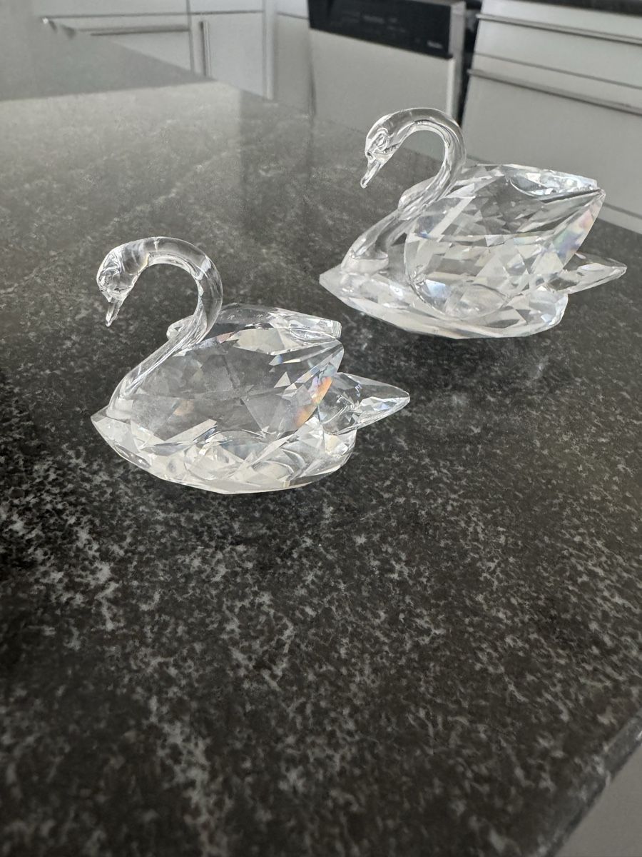 Swarovski Statuette: Swarovski Schwanenpaar – Usato da Buchs ZH venduto da claudiac76 1