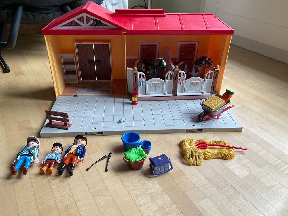 Playmobil 5347 Pferdestall zum mitnehmen | Kaufen auf Ricardo
