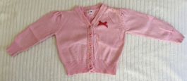 Pink baby Strickjacke