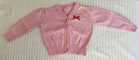 Pink baby Strickjacke