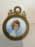 Antike Miniatur „Madame Récamier“ signiert Jenny Davy