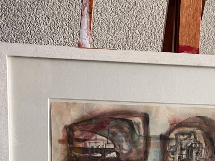 Dipinti: Bild Mischtechnik Modern signiert gerahmt – Usato da Uster venduto da colmo 5