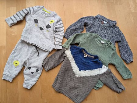 3 Pullover und ein Set - Grösse 68