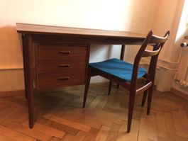 Vintage H. Sigh & Søn Teak Schreibtisch von Arne Vodder