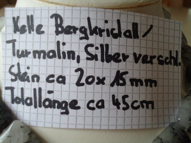 Catenine: Kette Bergkristall/Turmalin – Usato da Stein AR venduto da dylesi 4