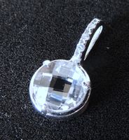 Silber 925 Anhänger Zirkonia 18 mm