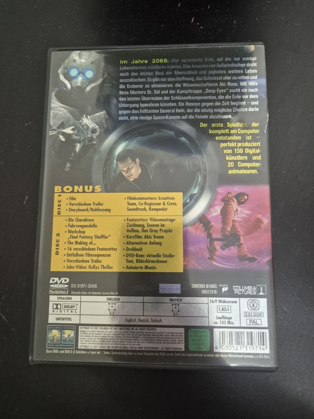 Tutti i DVDs: Final Fantasy: Die Mächte in Dir 2 DVDs – Usato da Wald ZH venduto da _Hotarubi_ 1
