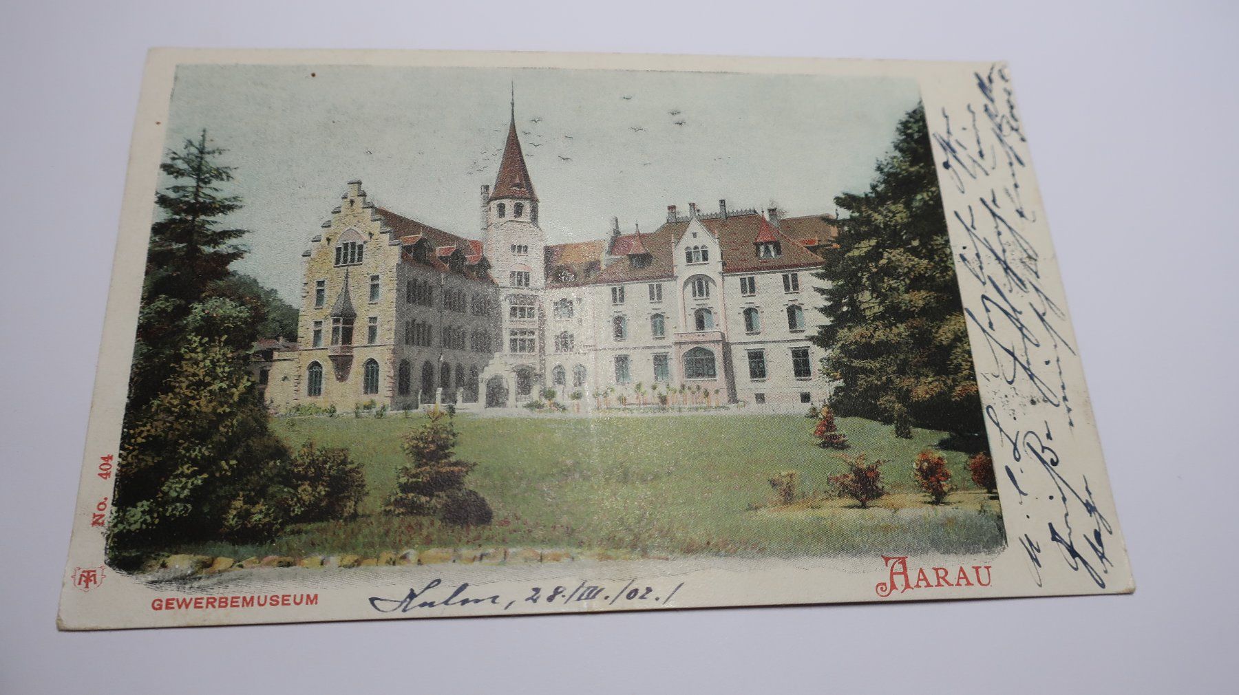Cartoline postali: Aarau Gewerbemuseum  1902 – Usato da Cormoret venduto da Pascalll2001 3