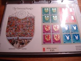 FDC -Grossbrief Pro Juventute 1981, Satz 4erblocks