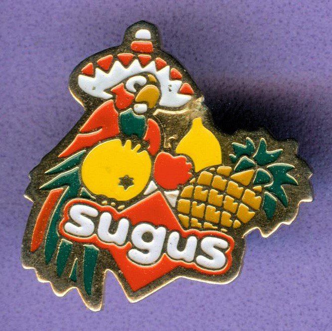 Sugus Placchette & Badge: sugus   Papagei – Usato da Winterthur venduto da Sammleroase