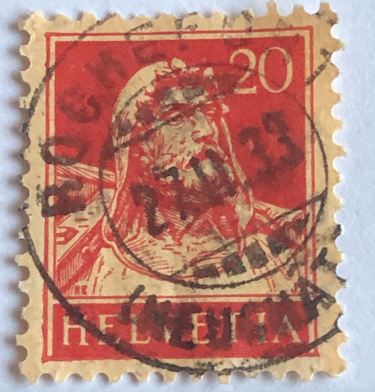 Tutti i francobolli: Tellbrustbild Nr.174 gestempel    – Usato da Aarau venduto da Billa007