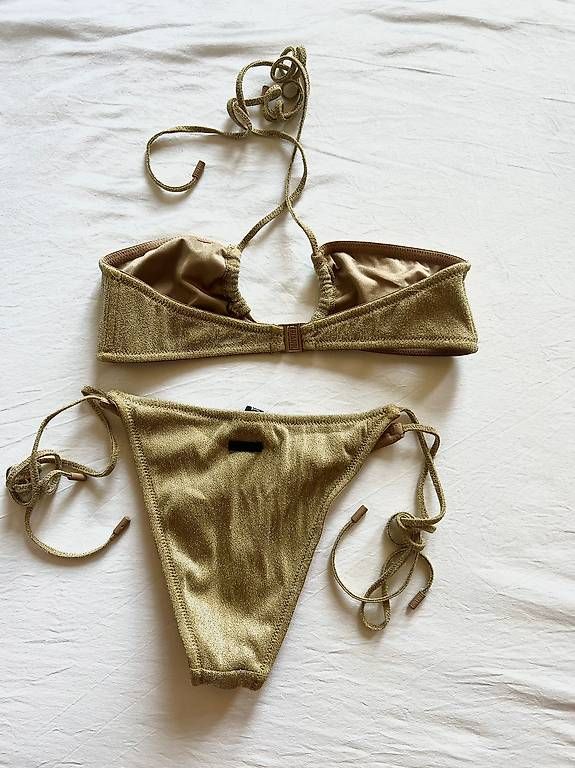 Costumi da bagno & Bikini: TRIANGL Bikini Set, gold, Grösse XS/S – Usato da Bern venduto da labernoise 1