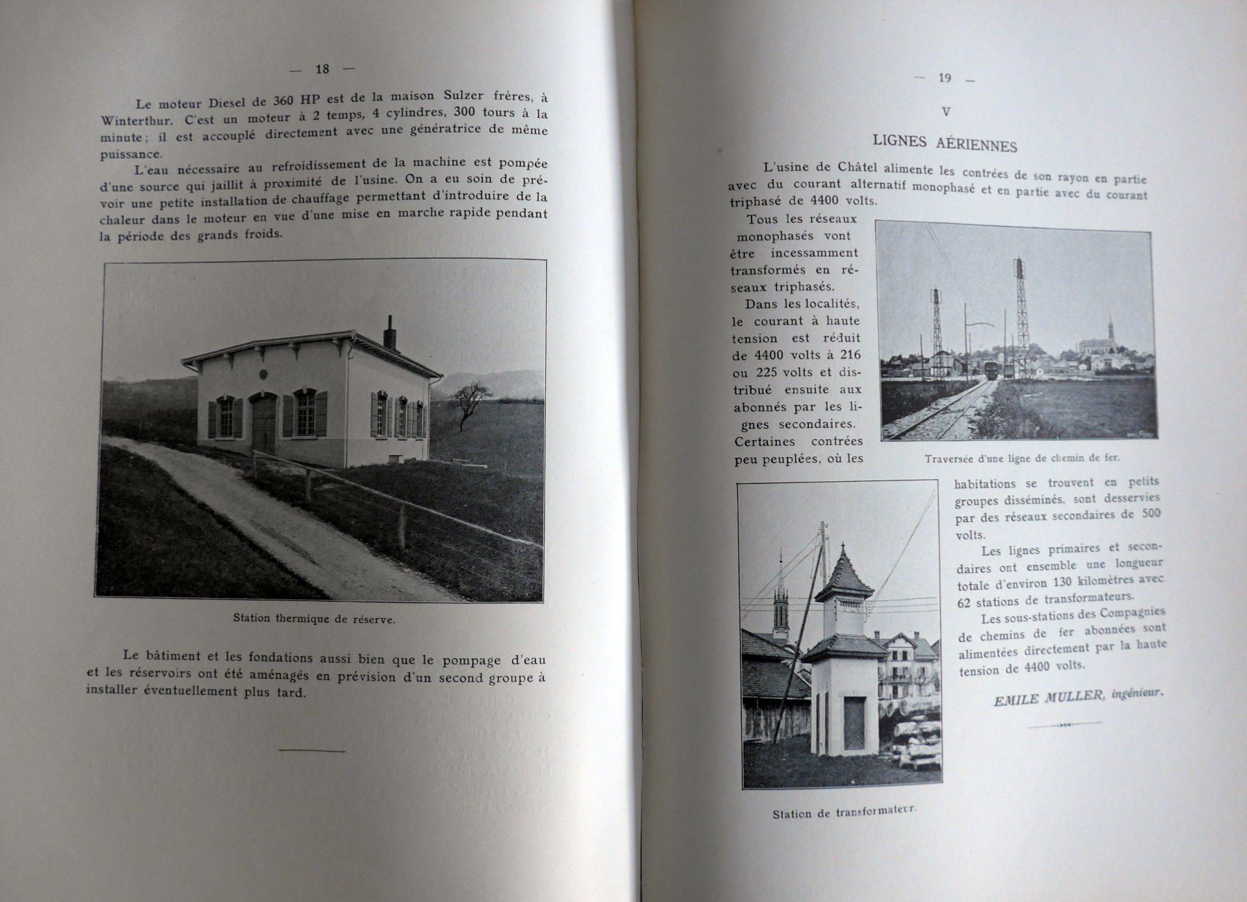 Libri: Bulle-Châtel St Denis-Broc - Entreprises Electriques 1914 – Usato da Savagnier venduto da Ne2065 3