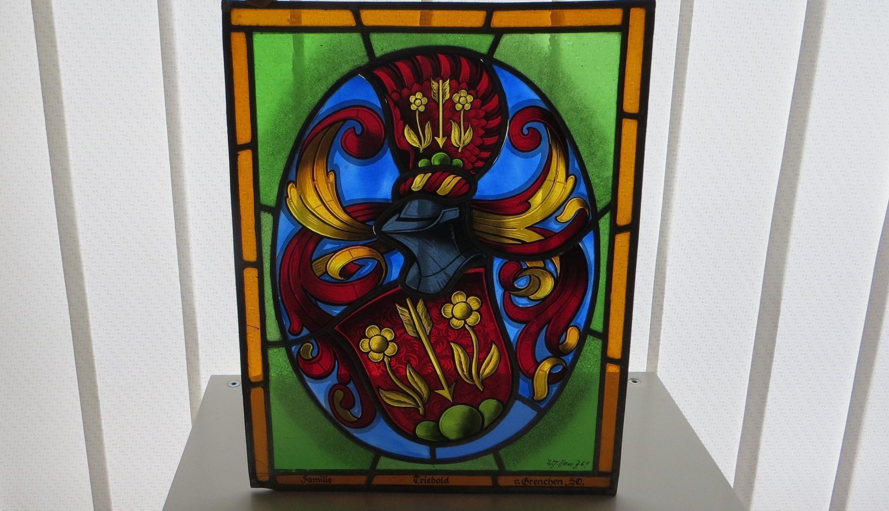 Altro in Antiquarato & Arte: Original Handarbeit: Bleiglas-Bild "Ritter-Wappen" – Usato da Allschwil venduto da marketingprojects 1