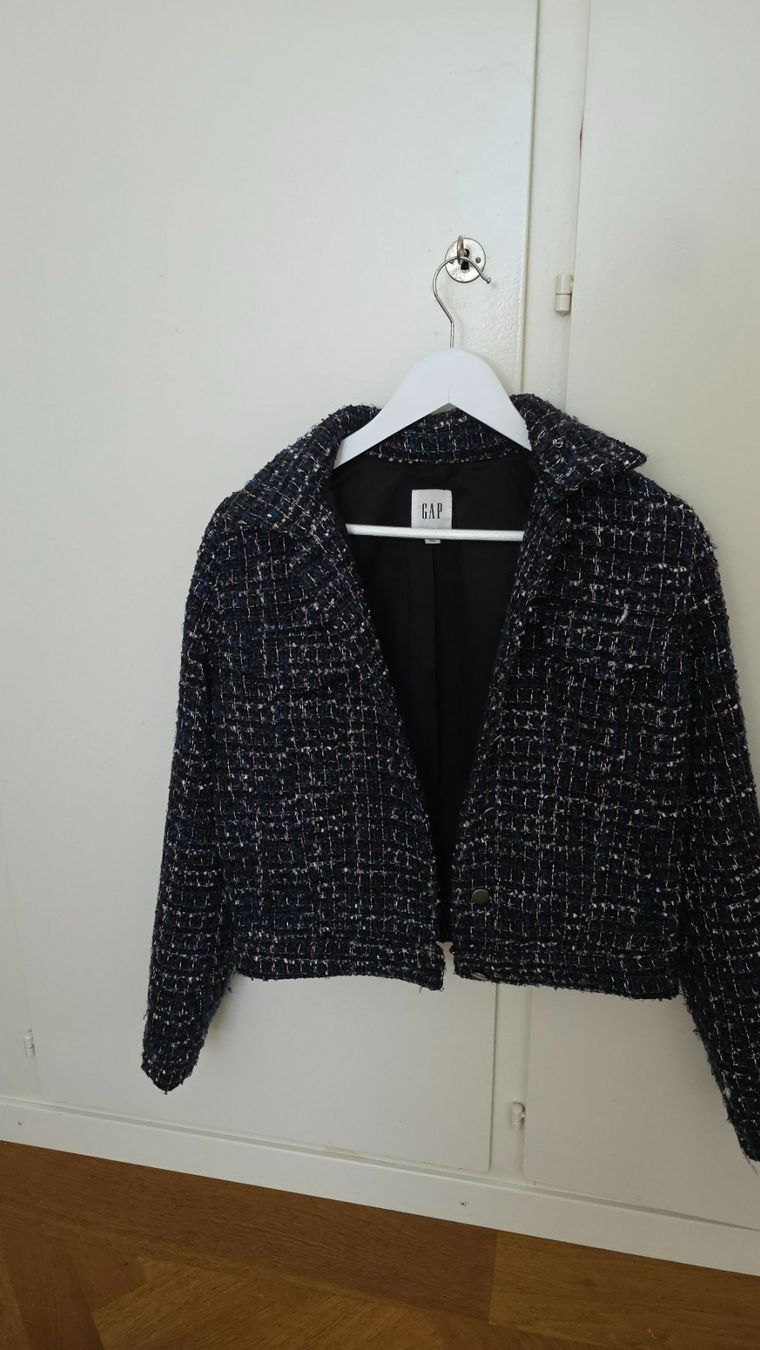 Gap Giacche: GAP Icon Tweed Jacke/Blazer-Dunkelblau – Usato da Zürich venduto da ypy_gm56