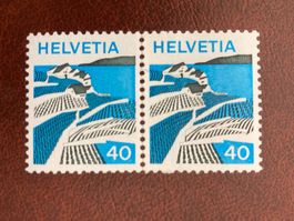 Schweiz 1973 Landschaftsbilder 40 Paar Klebstelle postfrisch