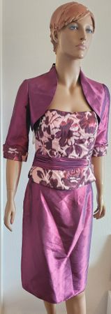 Neues Kleemeier Cocktailkleid Gr. 38 mit passendem Jäckli