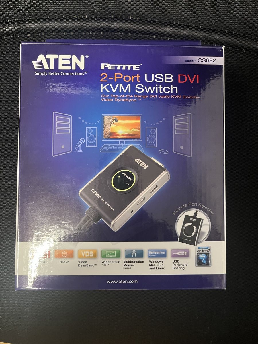 Sistema di controllo: Commutateur KVM ATEN CS 682 – Nuovo e nell'imballaggio originale da Yverdon-les-Bains venduto da Fdurussel
